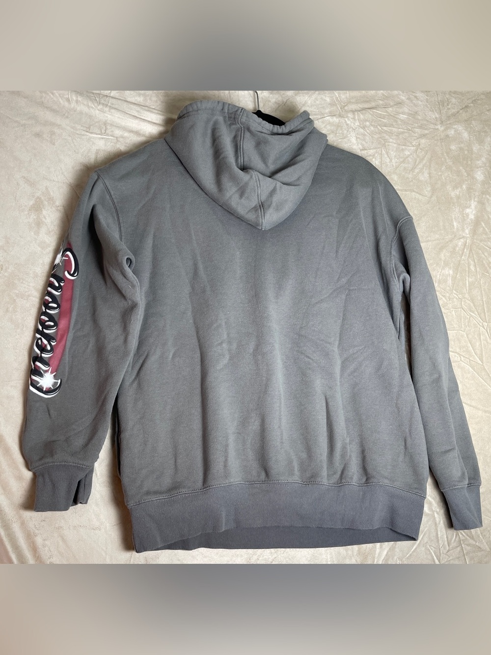 Peanuts "stay cool" graphic hoodie airbrushed style joe cool snoopy size M - Picture 5 of 5